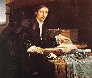 Lorenzo Lotto Portrait of a Gentleman in his Study oil painting artist